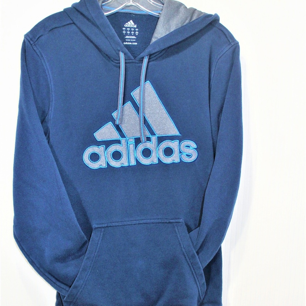 ADIDAS Men's Logo Pullover Hoodie=SZ SMALL